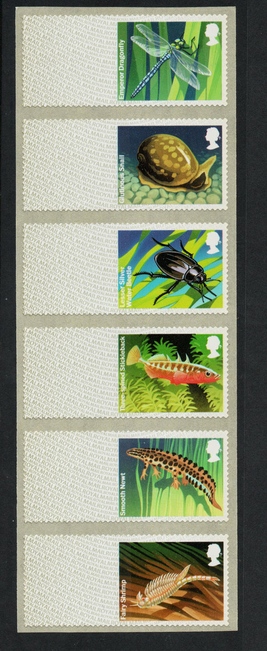 GB 2013 POST &amp; GO Freshwater Pond Life Blanks Unprinted U/M MNH