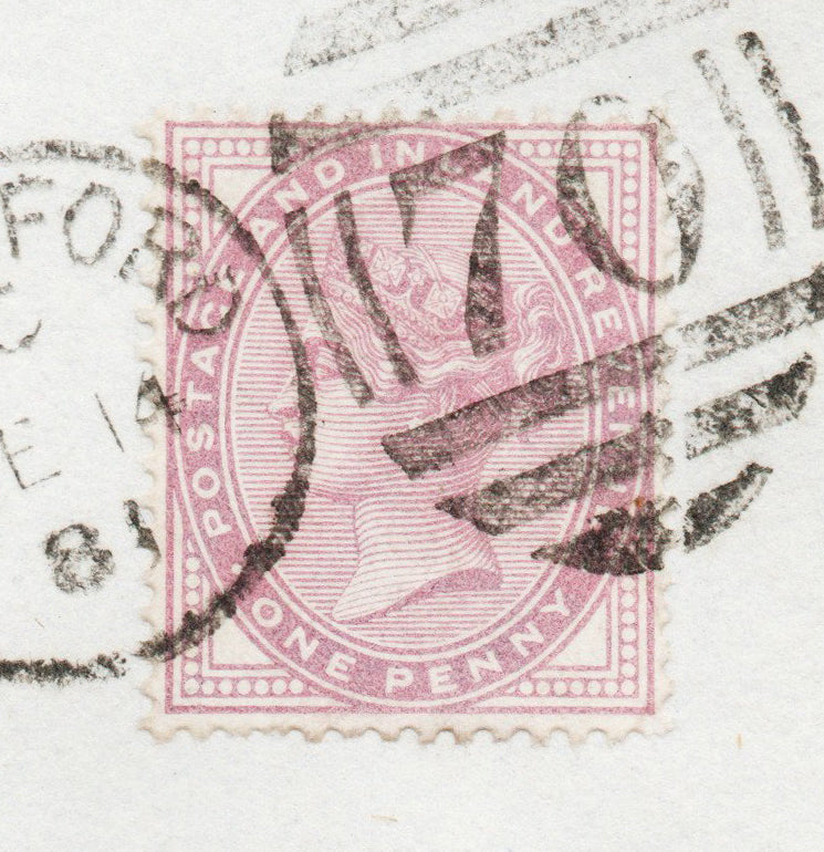 1881 GB Envelope Bideford to Launceston bearing SG170 (14dots) Penny Lilac