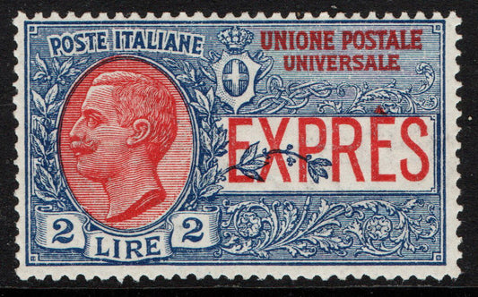 1925 Italy SG E180  2L Blue & Rose  Express Letter Unmounted Mint (DE020)