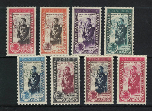 1950 Monaco SG417-24 Accession of Prince Ranier III. Full Set of 8.