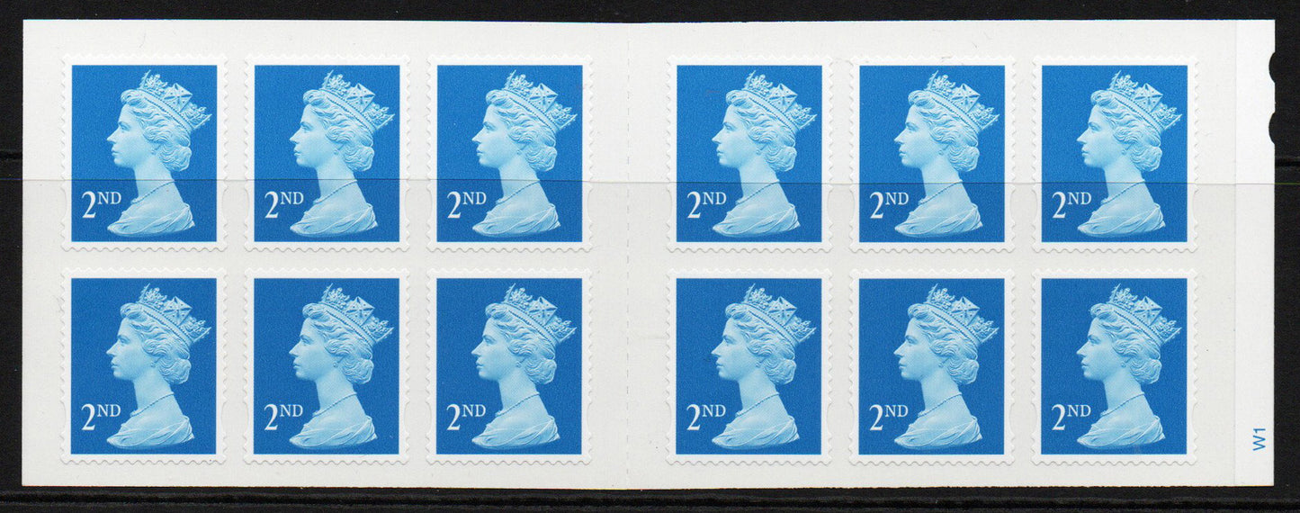 GB 2003 SGME3 12 x 2nd Class Barcode Booklet Perfect Mint 