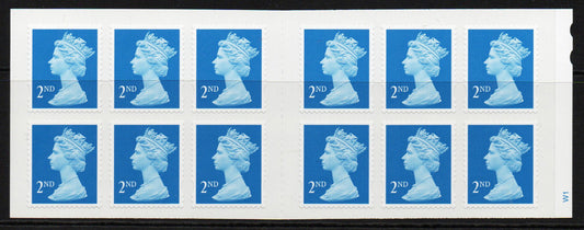 GB 2003 SGME3 12 x 2nd Class Barcode Booklet Perfect Mint 