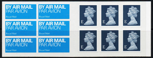 GB 2003 SG MK1 booklet 6 x Europe, Self Adhesive MNH U/M 