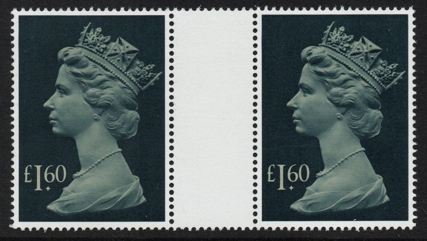 GB QEII 1997 &nbsp;SG1026f  £1.60 Large Format Machin Gutter Pair U/M MNH