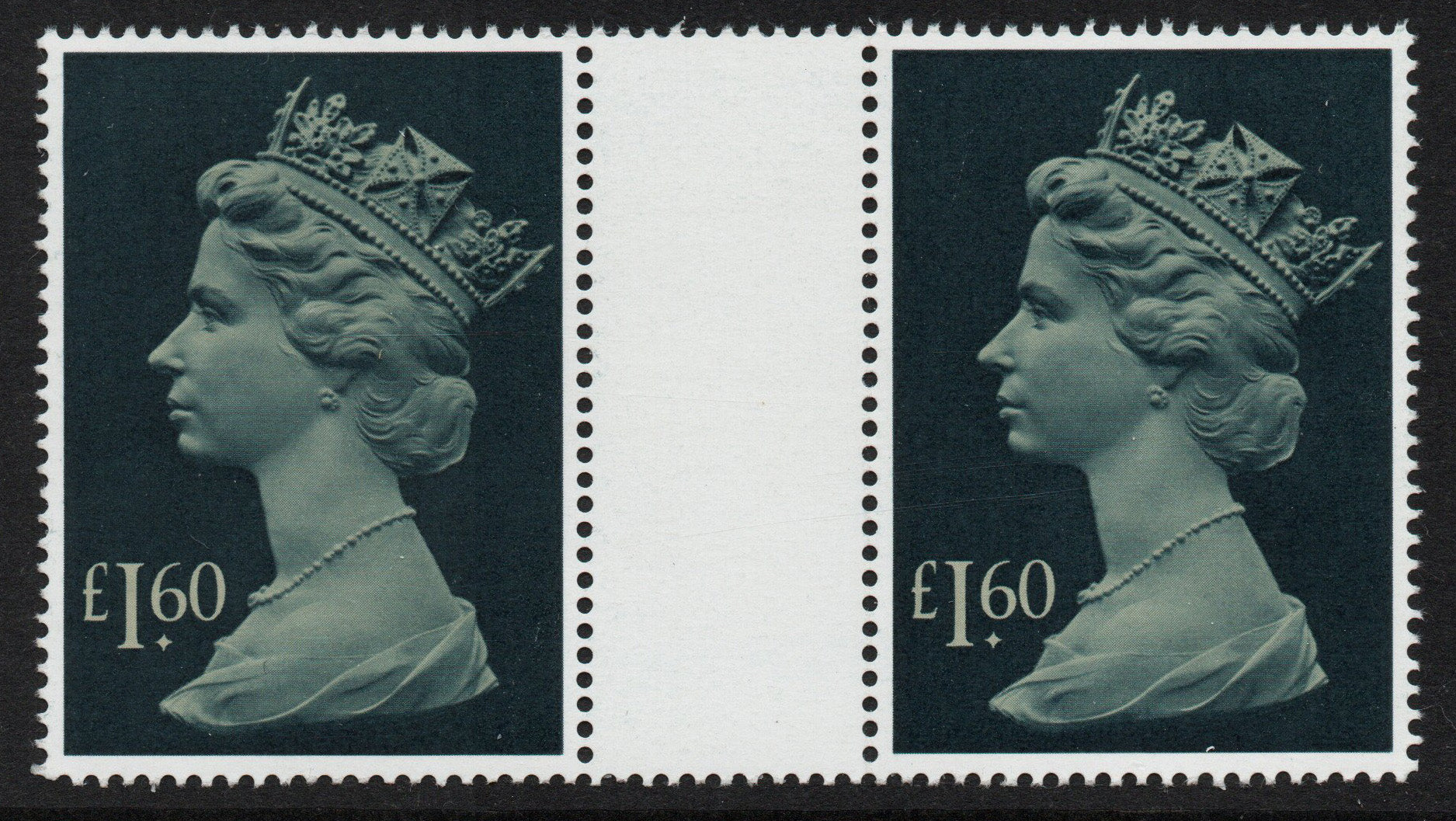 GB QEII 1997 &nbsp;SG1026f  £1.60 Large Format Machin Gutter Pair U/M MNH