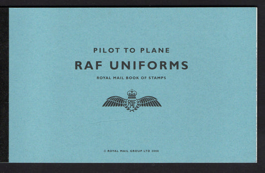 GB 2008 DX42 RAF Uniforms Prestige Booklet Complete and Mint 