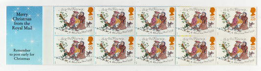 GB Xmas 1993 Booklet 10 x 25p LX4 Mint