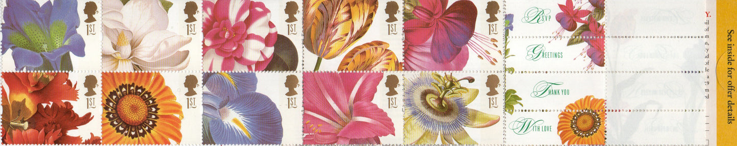 GB 1998 Booklet 10 x 1st Class Create a Card Design KX12  Mint  (IC8)