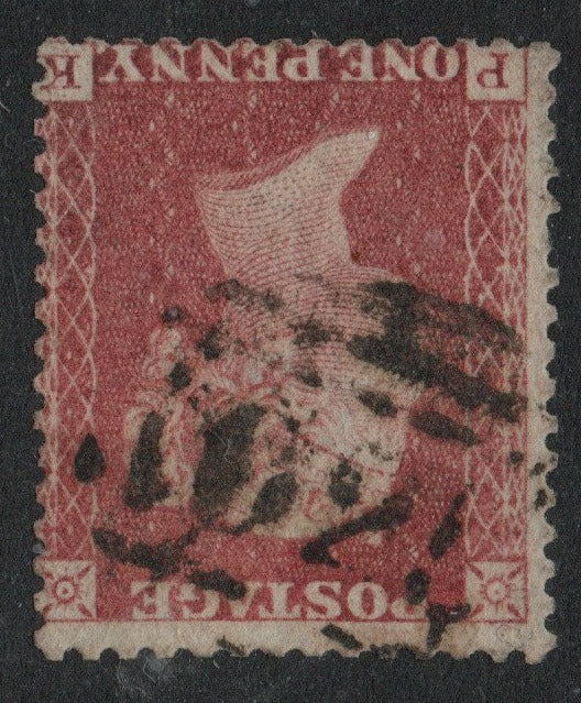 GB QV 1855 Small Crown SG29wi  INVERTED WMK Perf 14 Alphabet 3 Plate 59 C10  (P - K)  (LPS66)
