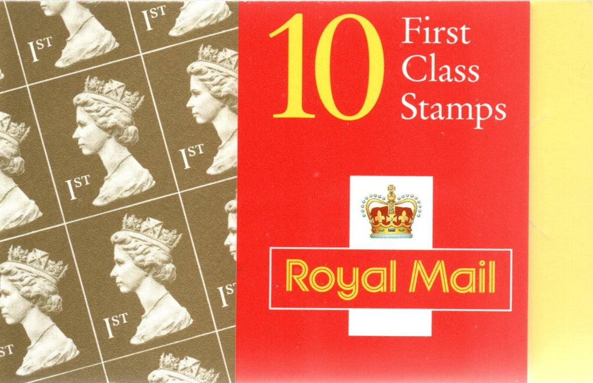 GB 1997 HD41 10 x 1st Class NVI Golden Wedding Booklet U/M MNH Round Tab "H" U/M MNH