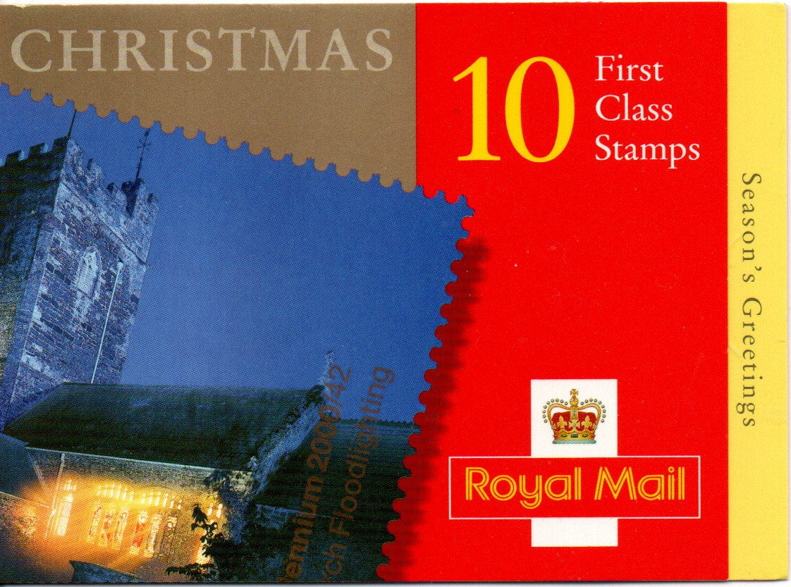 Booklet - Great Britain 2000 Christmas Xmas Stamps 10 x 1st Class U/M MNH SG LX19 