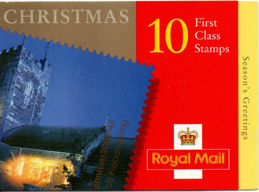 Booklet - Great Britain 2000 Christmas Xmas Stamps 10 x 1st Class U/M MNH SG LX19 