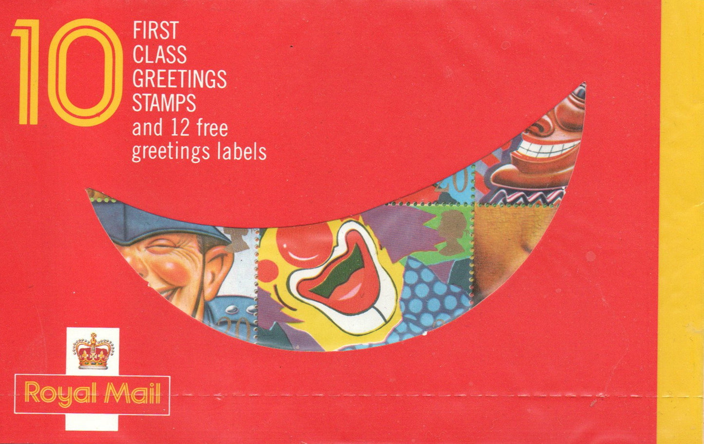 GB 1990 Booklet 10 x 1st Class (20p at the time) KX1 Greetings Mint Still Sealed