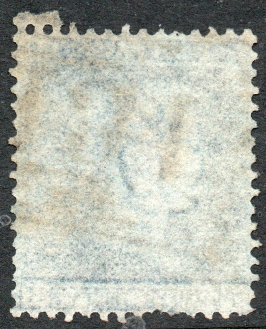 GB QV 1855 2d Blue SG27. Plate 5. Large Crown Perf 16 (T - H) (LPS108)