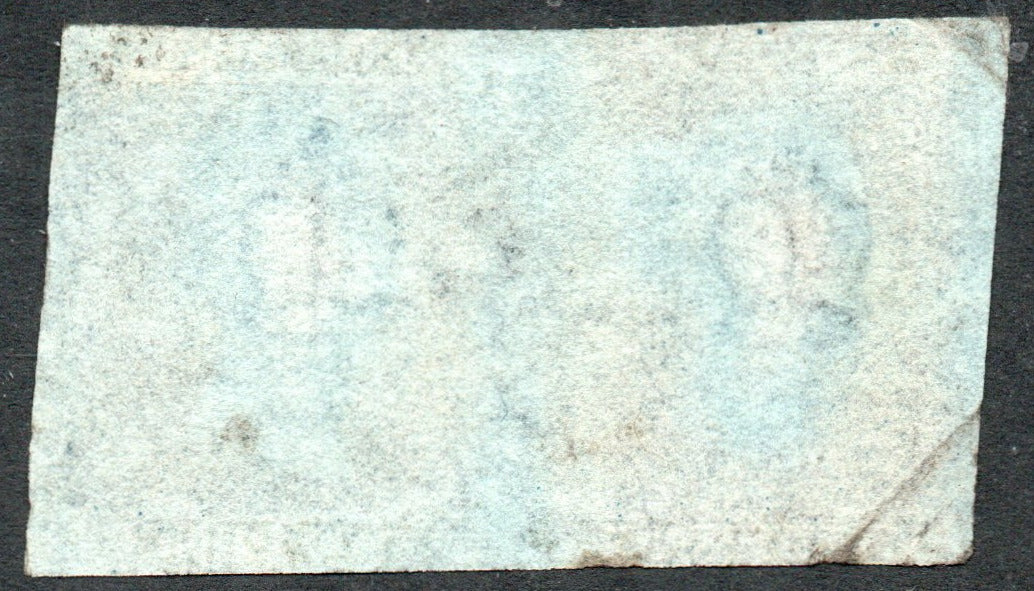 GB QV 1855 2d Blue SG14q Very Thin Paper PAIR.  (OJ - OK) (LPS110)