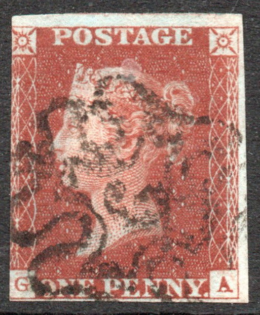 GB QV 1841 1d Red SG8m with No 6 in Maltese Cross
(G - A)