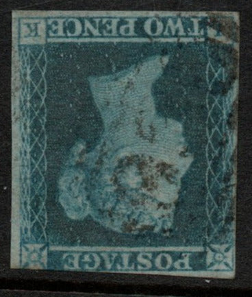 GB QV Line Engraved SG14wi ,Watermark Inverted L - K 