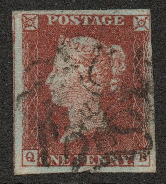GB QV 1841 1d Red SG8m with No 10 in Maltese Cross (I - C) (LPS133)