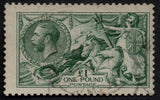 GB 1913 KGV SG404 £1 Dull Blue Green 