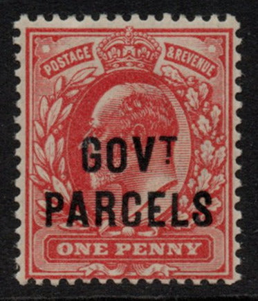 GB 1902 K Edw VII  SGO74 1d Government Parcels Unmounted Mint 