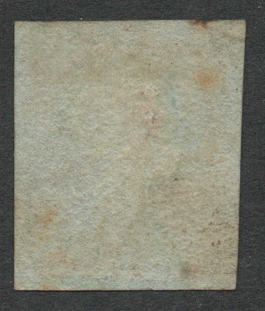GB QV 1841 SG8 Imperf 1d Red with "Poulton Penny Post" Cancellation. Rare (LPS99)