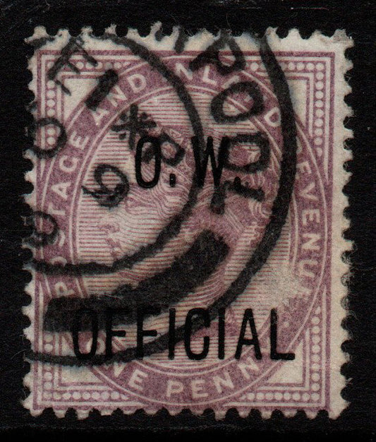 GB QV SGO33 1d Office of Works Official (MA017)