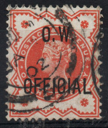 1896 GB QV O.W. Office of Works SGO31 Good Used