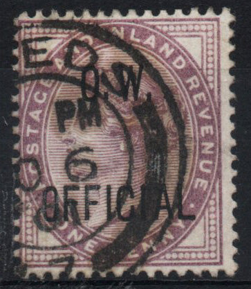 1896 GB QV O.W. Office of Works SGO31 Good Used