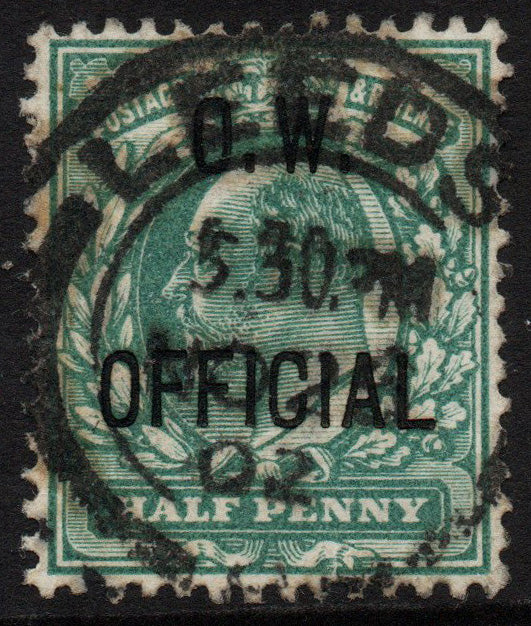 GB KEVII SGO36 ½d Office of Works Official