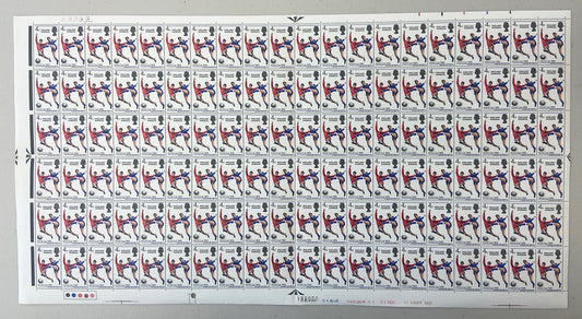 GB 1966 SG693 4d England Winners Full Sheet U/M MNH Possible minor splitting