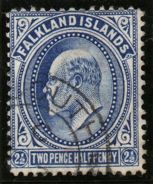 GB 1904 KEVII SG46 2½d Ultramarine Cancelled "South Georgia" VFU