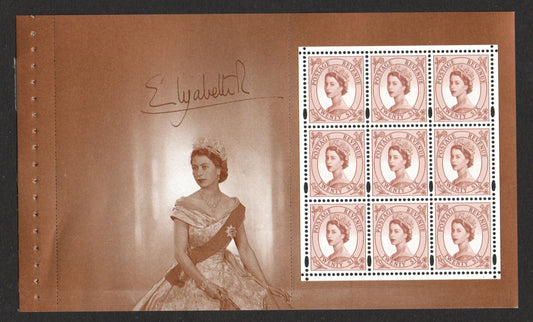 GB 1998 Pane 1 from Ex DX20 The Definitive Portrait Prestige Booklet U/M MNH
