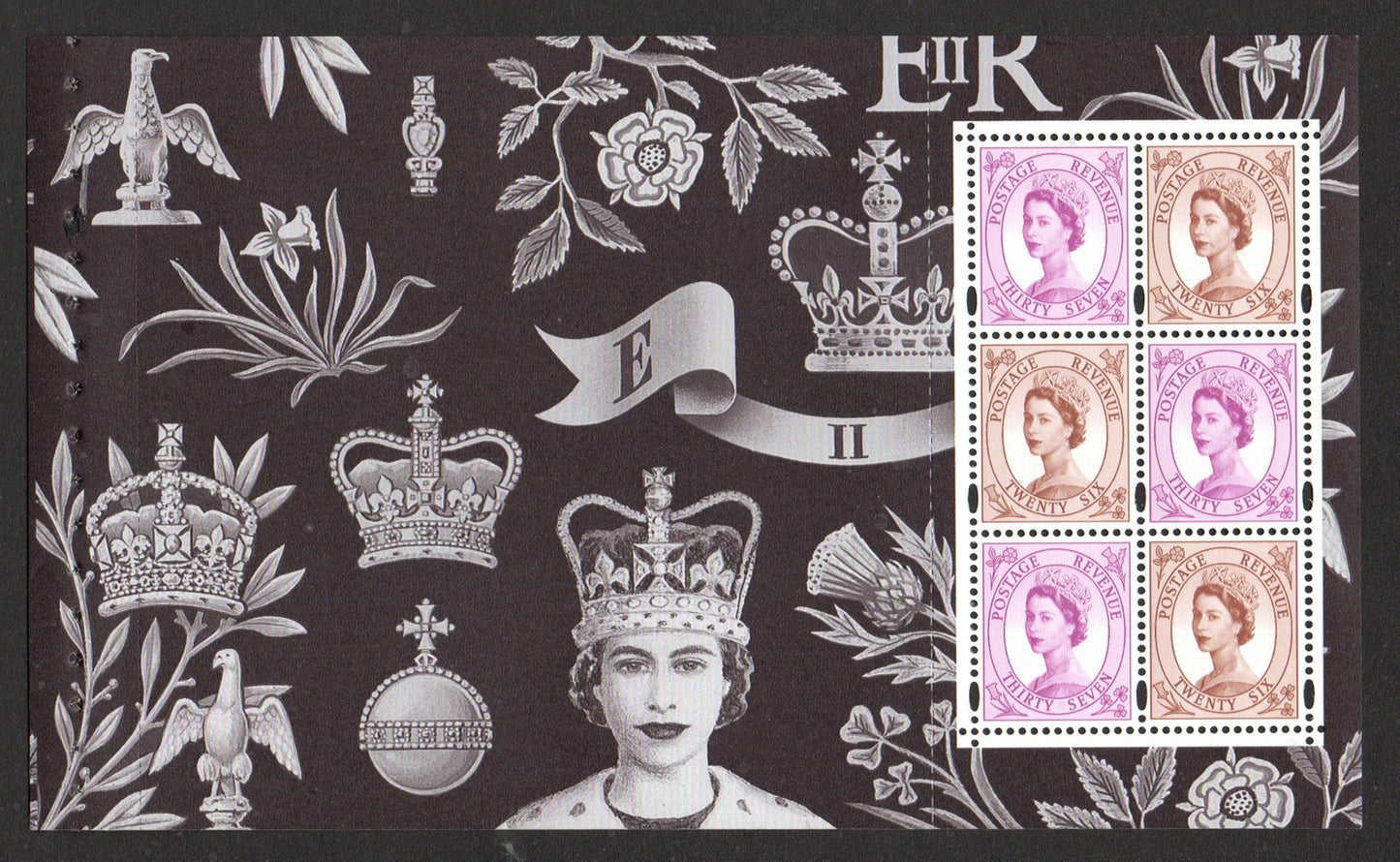 GB 1998 Pane 4 from Ex DX20 The Definitive Portrait Prestige Booklet U/M MNH