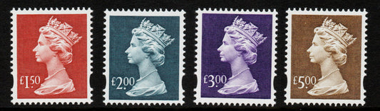 GB 1999 Machin Stamps Set £1.50-£5 Unmounted Mint SG Y1800-Y1803&nbsp;