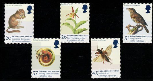 GB 1998 MINT MNH ENDANGERED SPECIES U/M MNH SET SG2015-2020