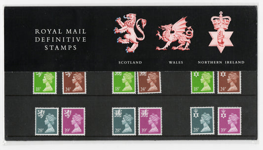 GB 1991 Presentation Pack No. 26 Machin Definitive Regional Stamps 