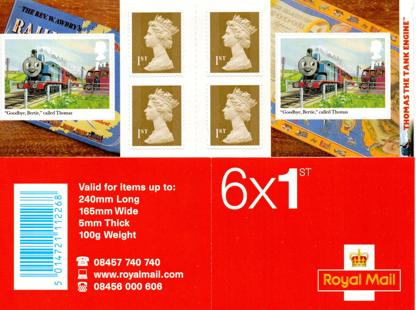 GB QEII 2011 Thomas the Tank Engine S/A Booklet PM29 6 x 1st Class U/M MNH 