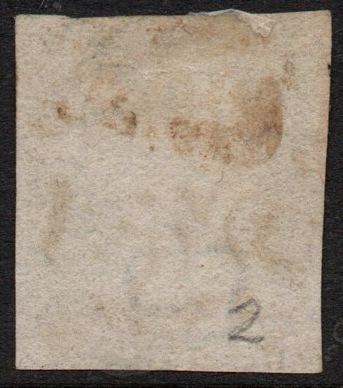 GB QV 1840 1d Black SG2 Plate 6 AS41 (J-E) No Margins to speak of! (QZ13)