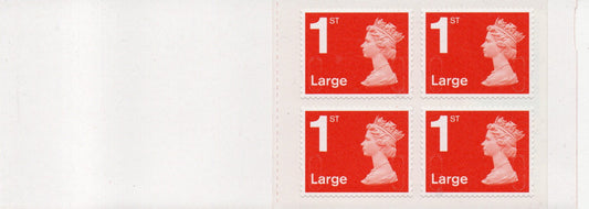 GB 2013 Barcode Booklet SG RB4 4 x 1st Class LARGE S/A Mint