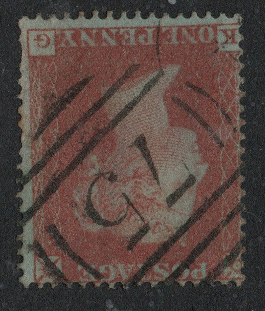 GB QV 1855 Small Crown SG21wi  INVERTED WMK Perf 16 Alphabet 2 Plate 3 C4  (K - G)  (LPS65)