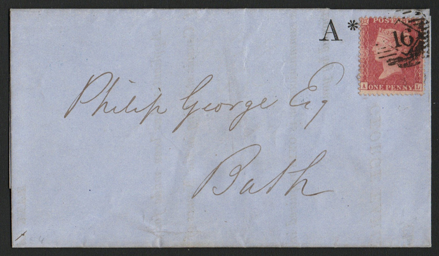 In the mid-19th century, organisations (in this case, The Bank of England) that sent out high-volume mailings—such as public utilities, railway companies, and town clerks (like the addressee, Philip George, who was the long-serving Town Clerk of Bath)—frequently used different templates or variations of legal notices. The letter "A" designated that this specific sheet belonged to "Form A" or batch "A".
