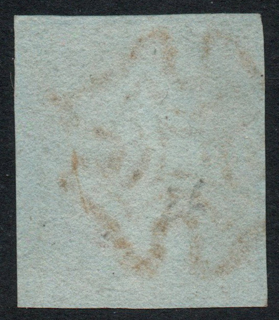 GB QV 1841 1d Red Brown SG7 BLACK Plate 9 4 good margins Nice M/C (G-I) (SF40)