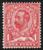 GB KGV SG331, 1d rose-pink DIE B, PERFECT UNMOUNTED MINT (AM1026)