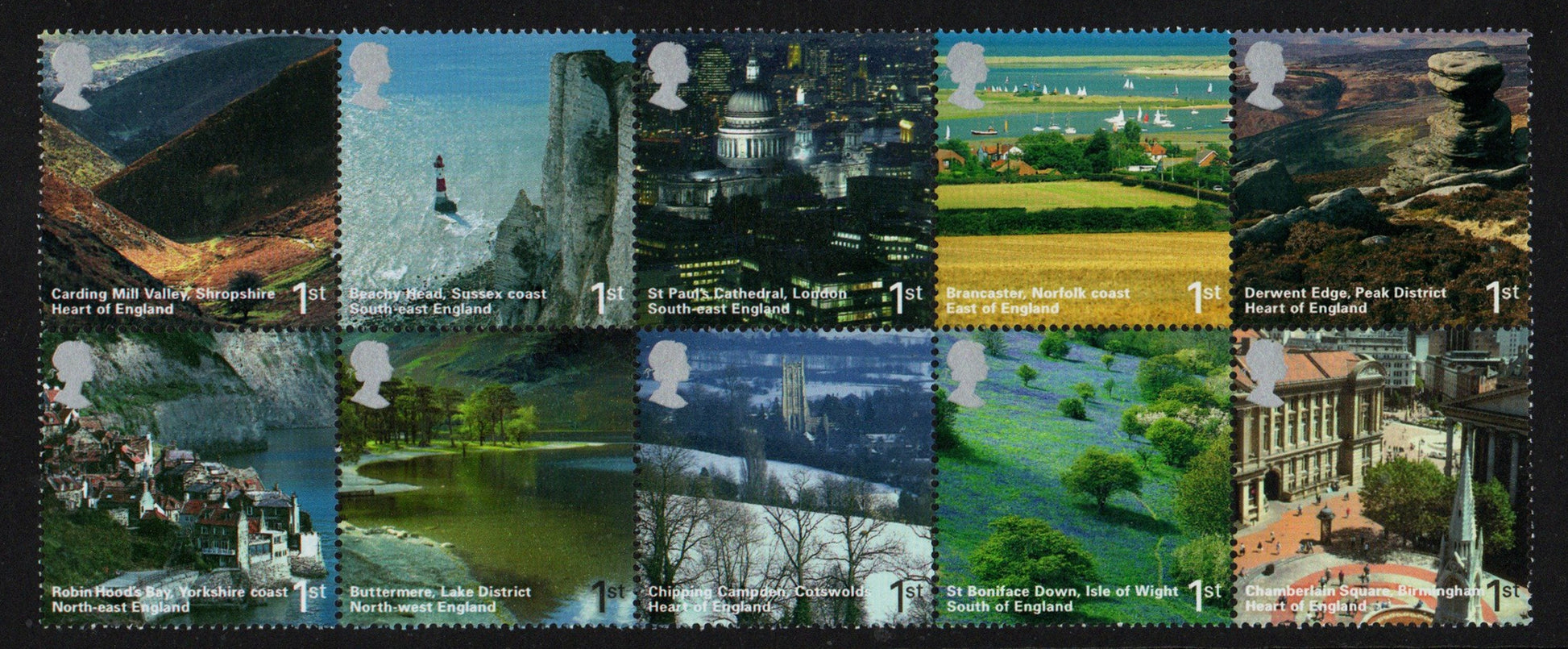 Great Britain 2006 A British Journey, England SG2597-2606 Se-Tenant set of 10
