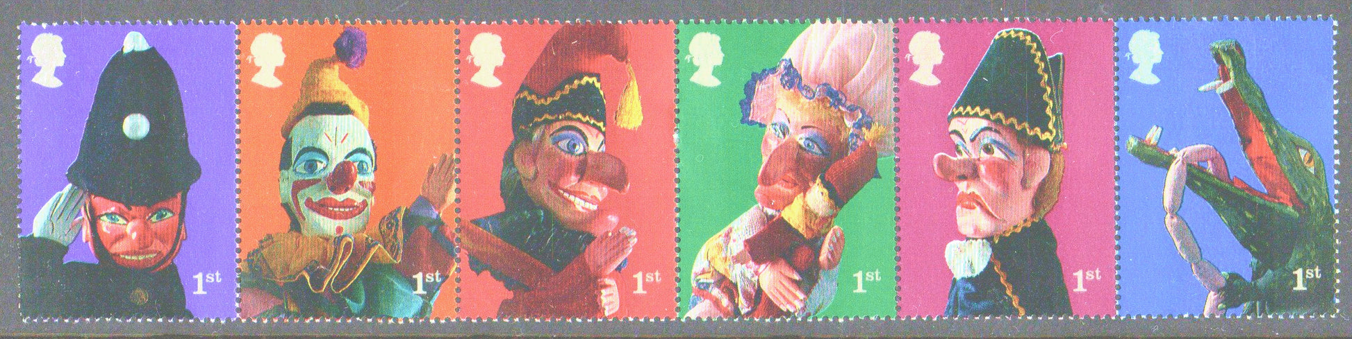 Great Britain 2001 Punch &amp; Judy SG2224-2229 Se-Tenant set of 6 unmounted mint