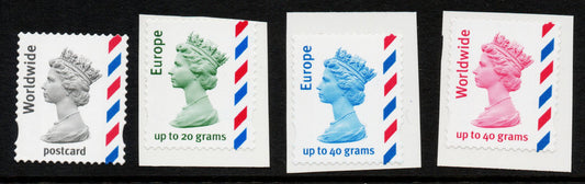 GB 2003 Machin Overseas Booklet Stamps x 4. (TT106)