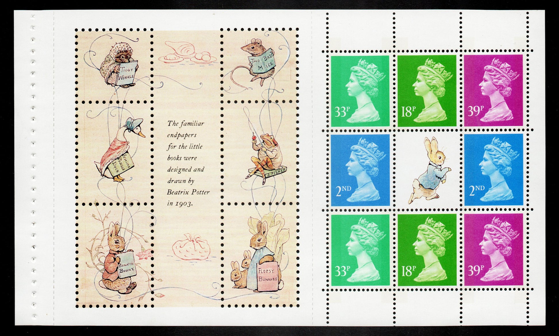 GB 1993 Prestige Pane X1012m From Beatrix Potter DX15 Book U/M   (TT285)