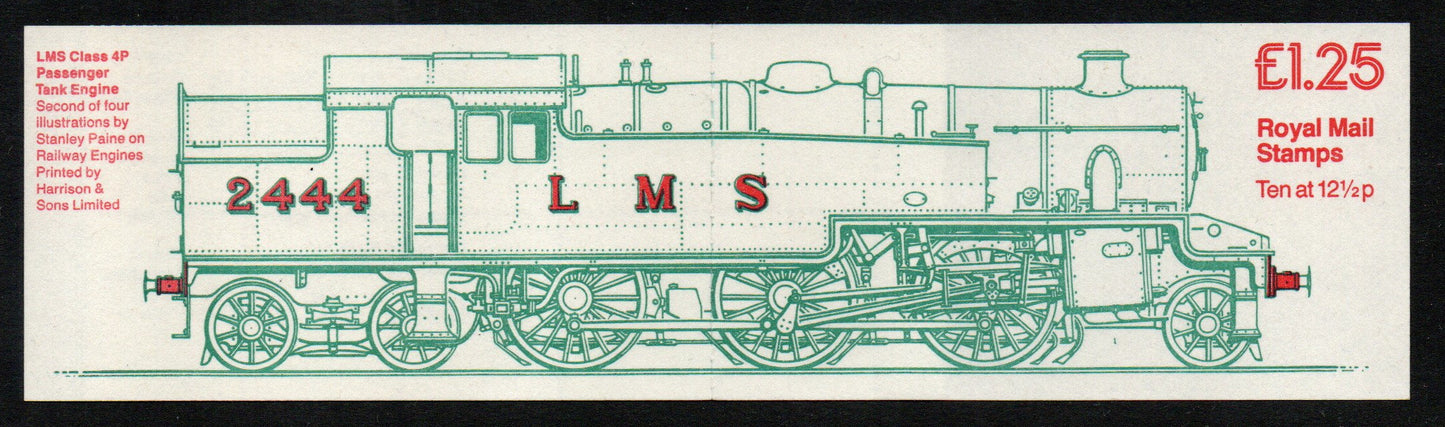 GB QEII 1983 £1.25p Booklet FK6Aa Left Selvedge Corrected Rate Good Perfs (TT369)