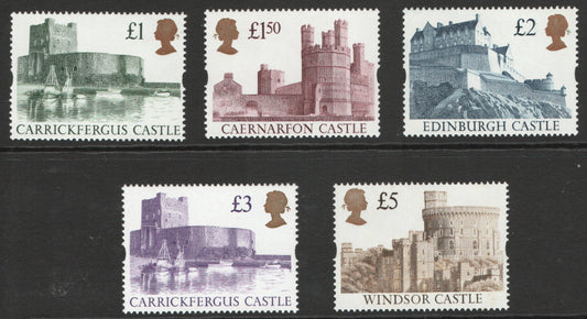 GB QEII 1992 SG1611 - 1614 Complete set Castles U/M MNH 