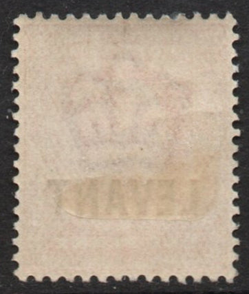 GB Agencies KEVII LEVANT OVPT on  1d Red SGL2 Lightly Mounted Mint (TT665)